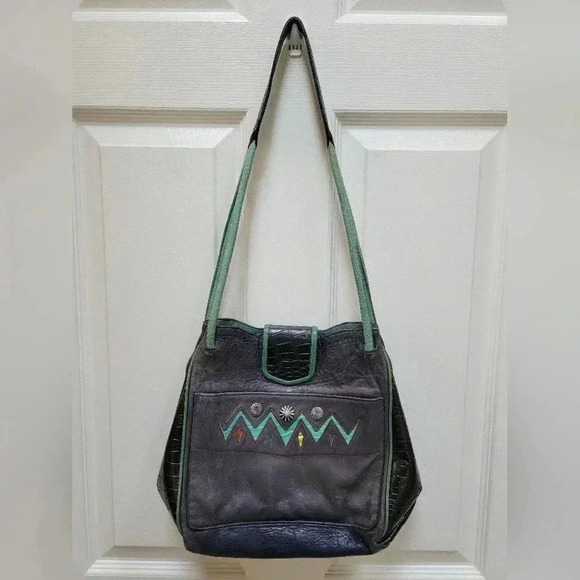 James Culver Vintage Handmade In Tubac Keather Shoulder Bag (needs cleaning) - Picture 3 of 8